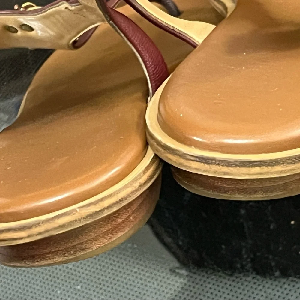 Michael Kors Burgundy Sandals - Picture 6 of 7